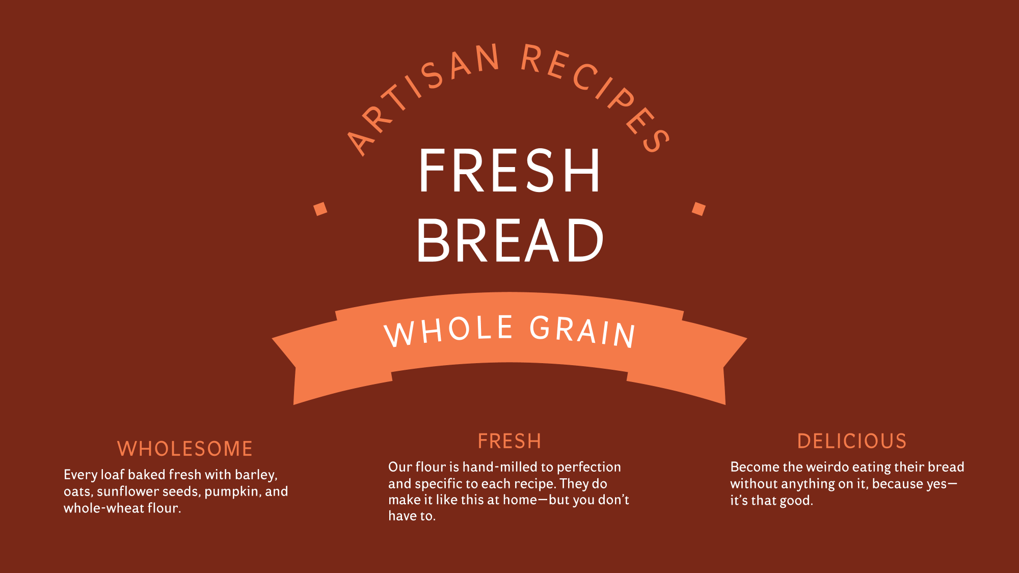 Mortar specimen advertising fresh bread